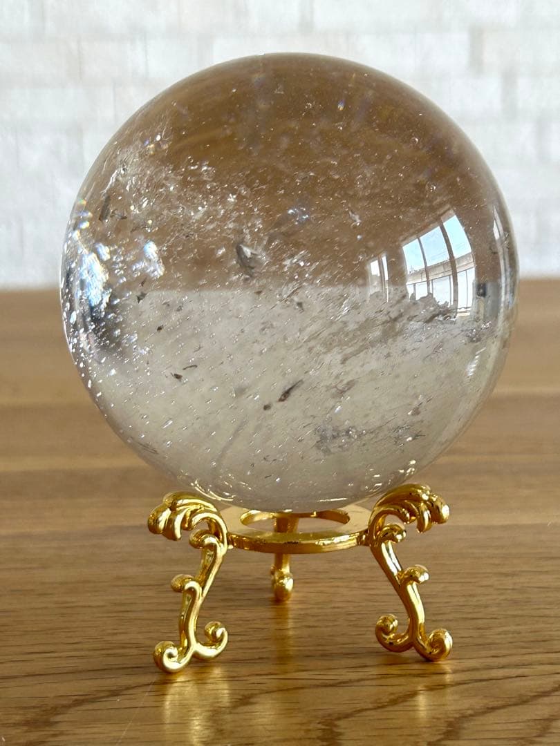 ✨高透明✨水晶　丸玉　約80㎜