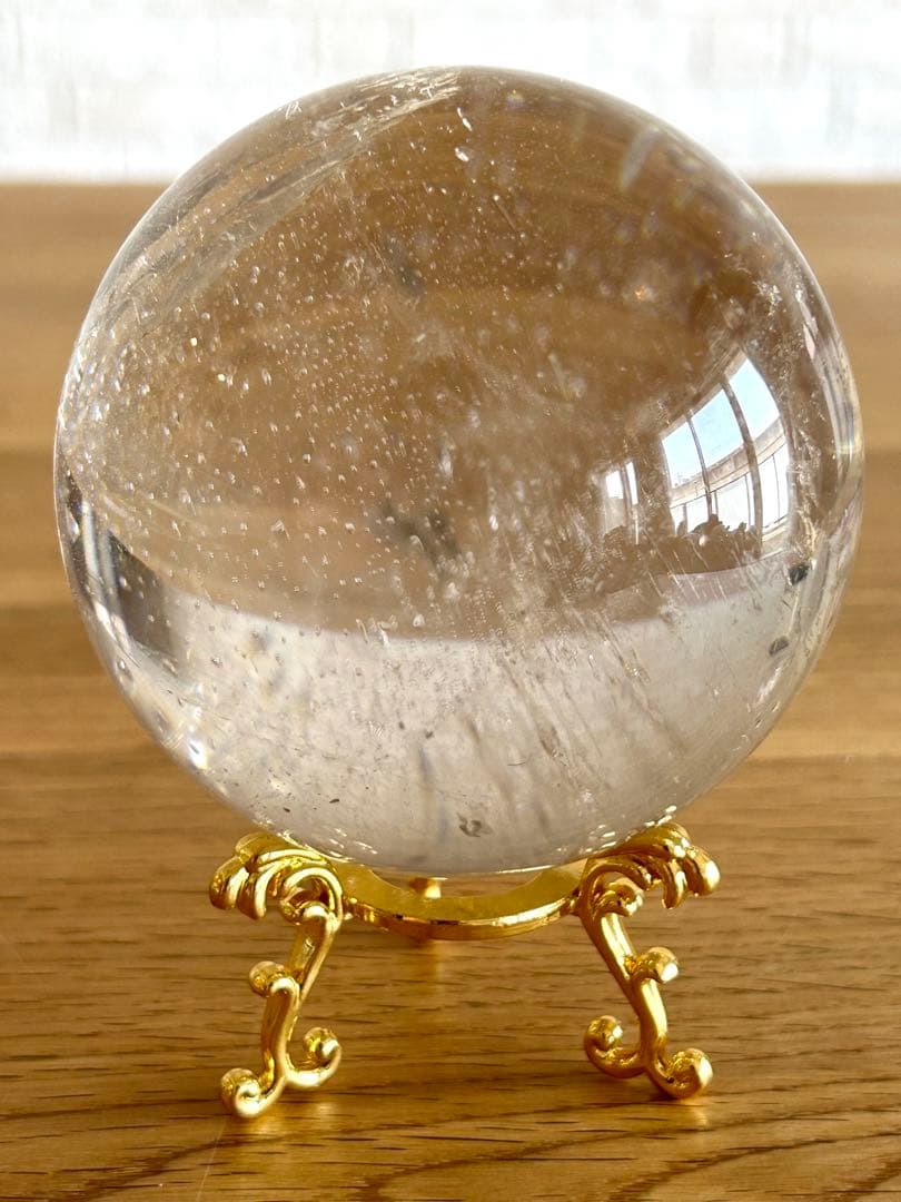 ✨高透明✨水晶　丸玉　約80㎜