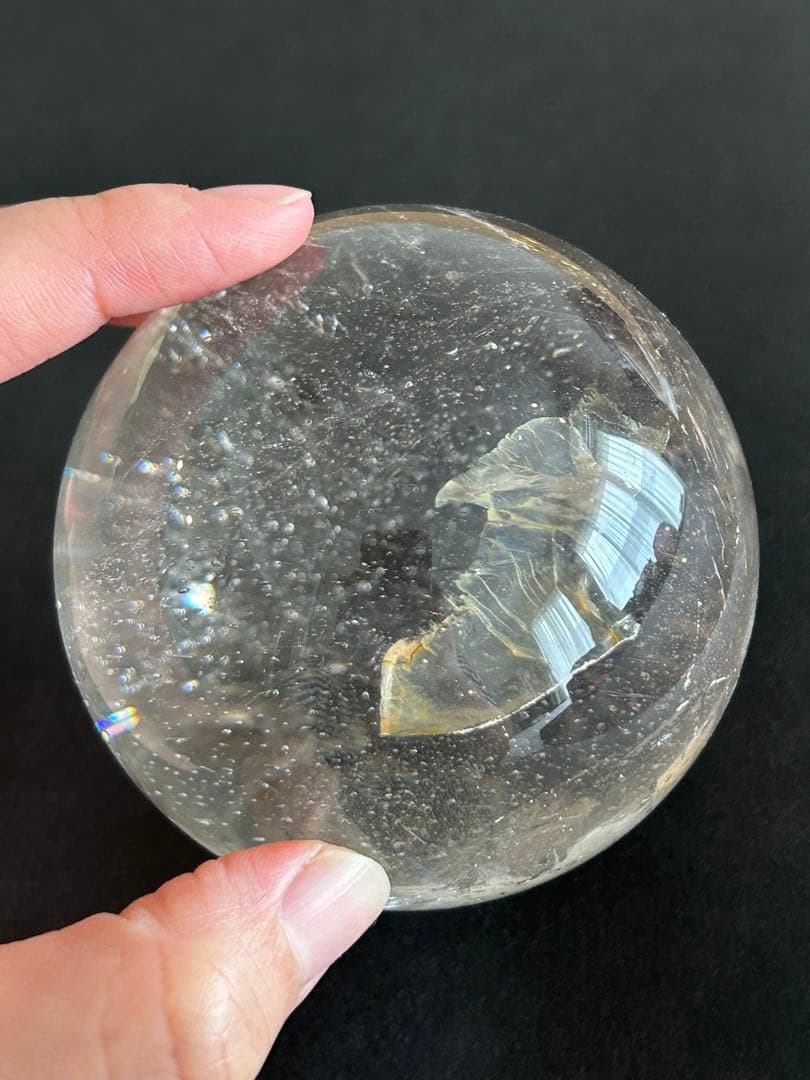 ✨高透明✨水晶　丸玉　約80㎜