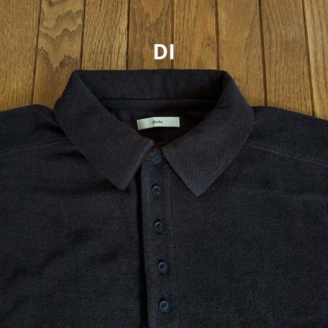 anuke アンヌーク Pile Polo Tops ブラウン パイル