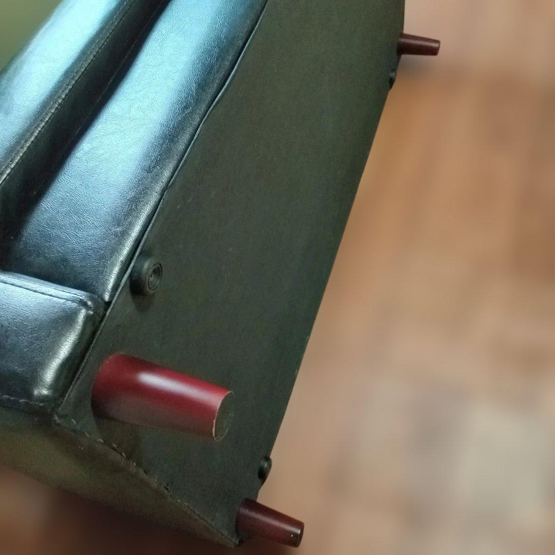 モダン ブラック ソファ 2人掛け 送料無料　匿名発送