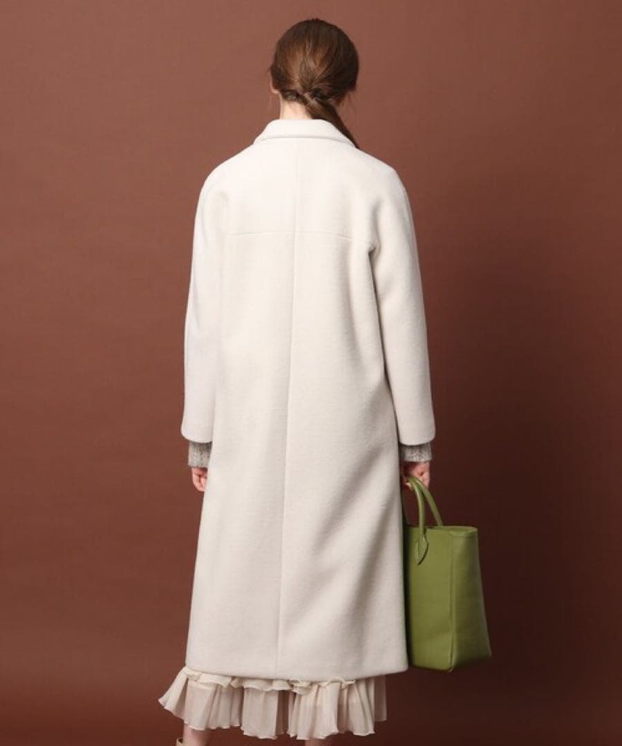 美品　ドレステリア　Super140's ダブルチェスターコート　ロングコート