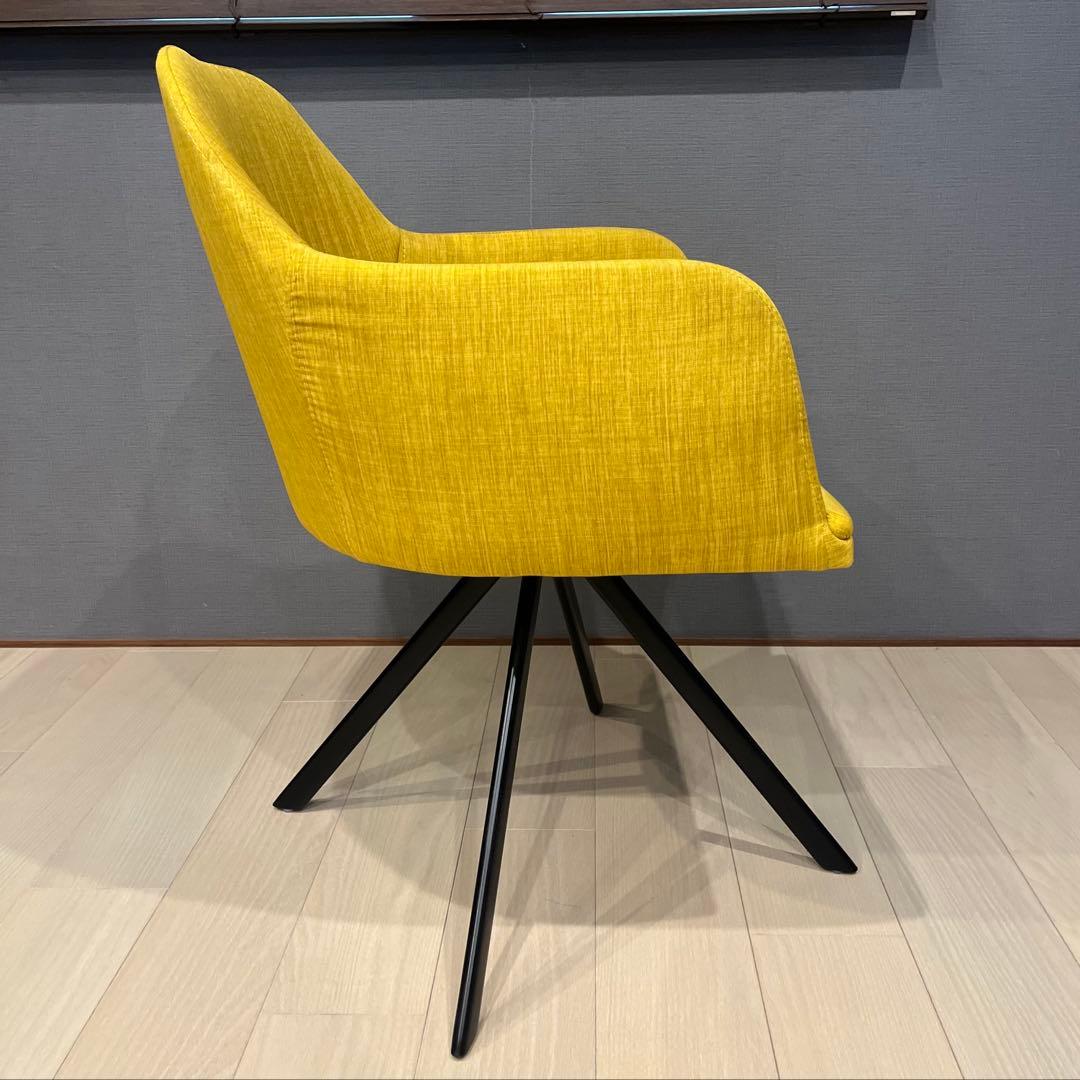 LIVING HOUSE リビングハウスオリジナル　ダイニングチェア 黄色