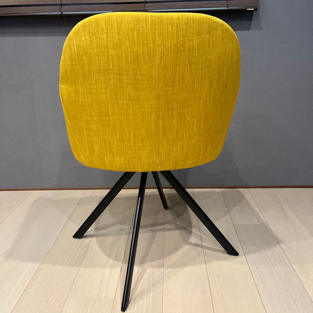 LIVING HOUSE リビングハウスオリジナル　ダイニングチェア 黄色