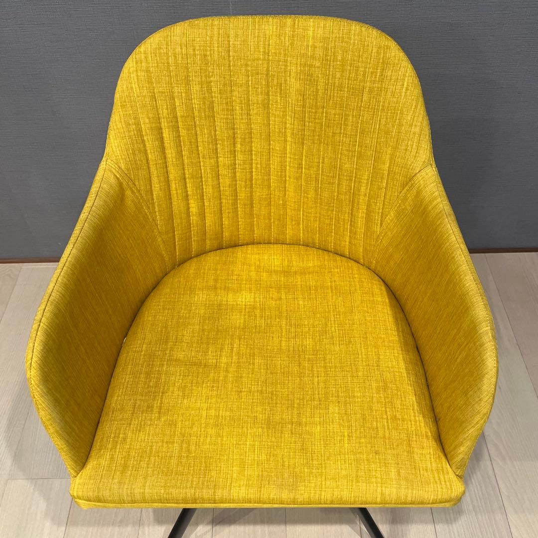 LIVING HOUSE リビングハウスオリジナル　ダイニングチェア 黄色