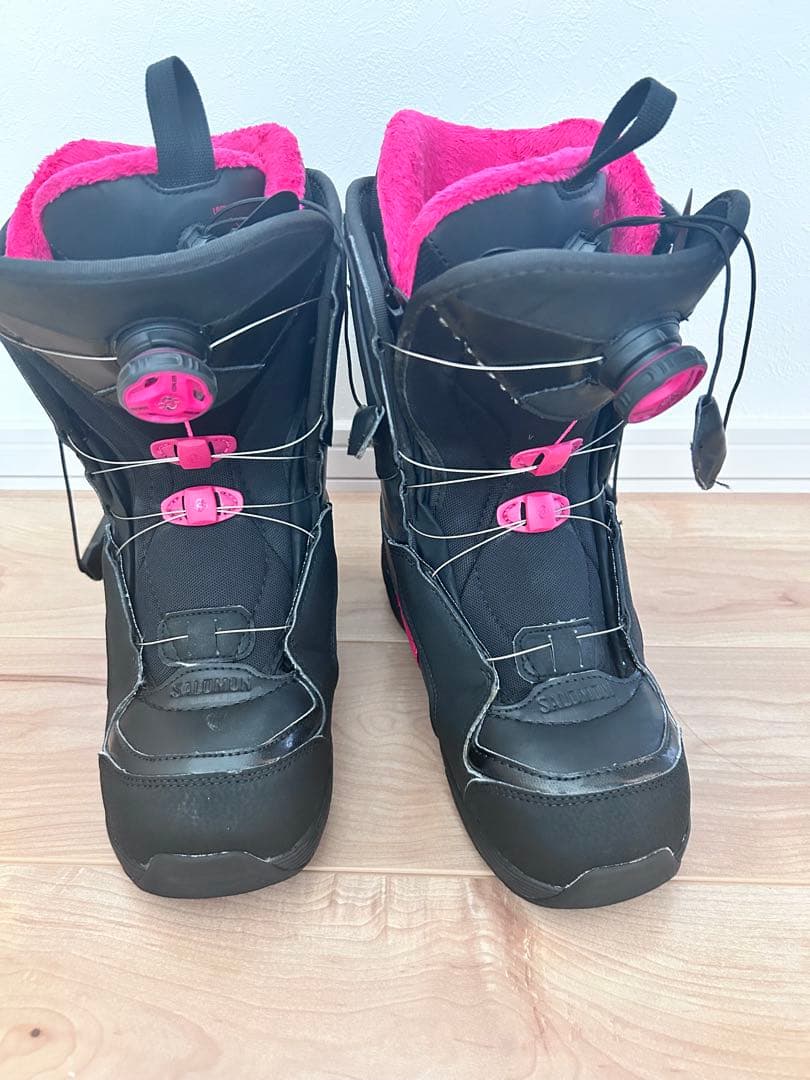 サロモン SALOMONスノーボードセット ケース付き　ブーツ24.5cm