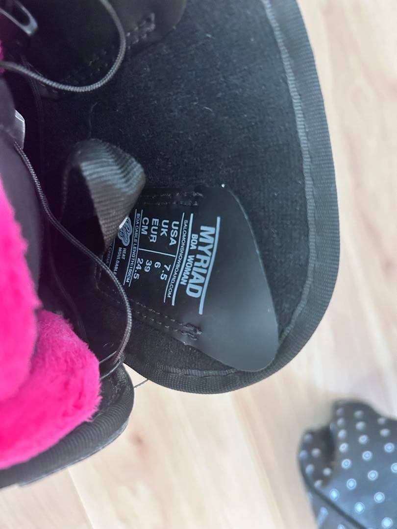 サロモン SALOMONスノーボードセット ケース付き　ブーツ24.5cm