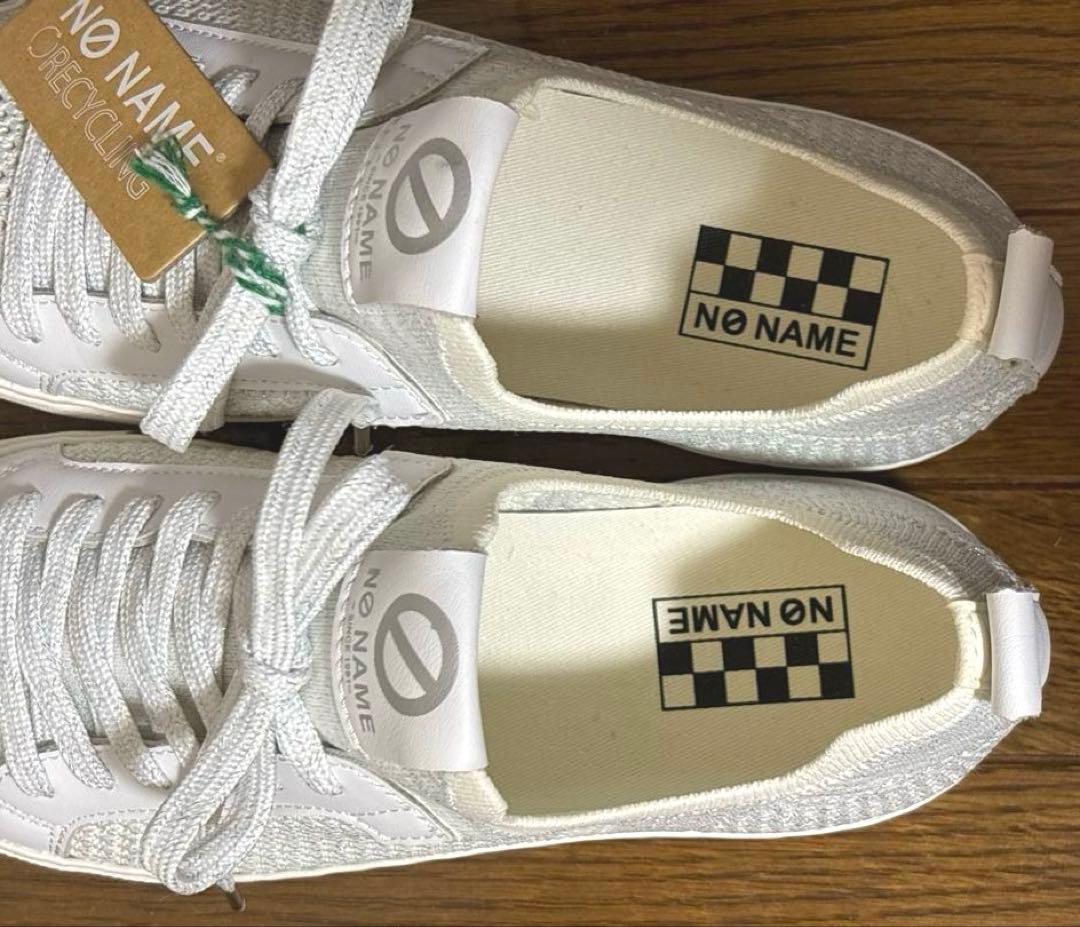 新品 no name ノーネーム メッシュ素材スニーカー　arcade ホワイト