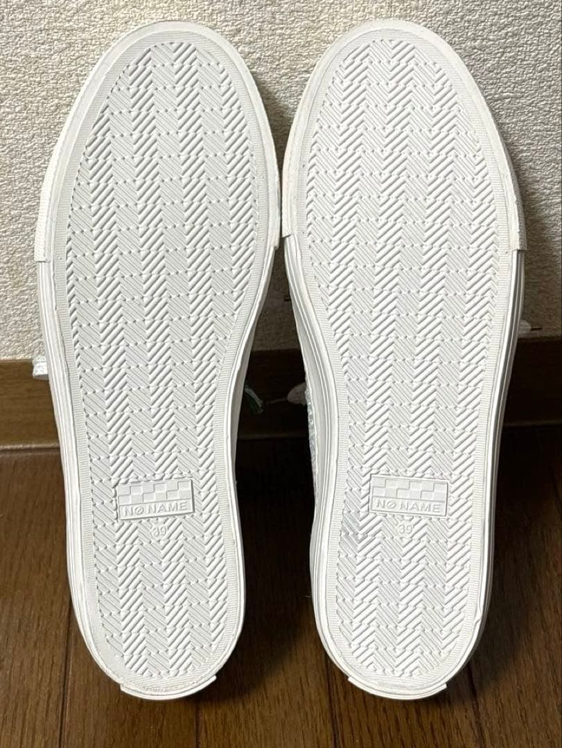 新品 no name ノーネーム メッシュ素材スニーカー　arcade ホワイト