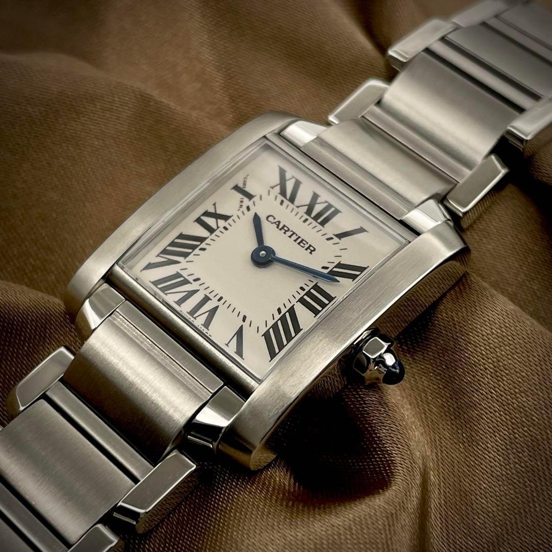 T109 カルティエ タンクフランセーズSM W51008Q3 クォーツ