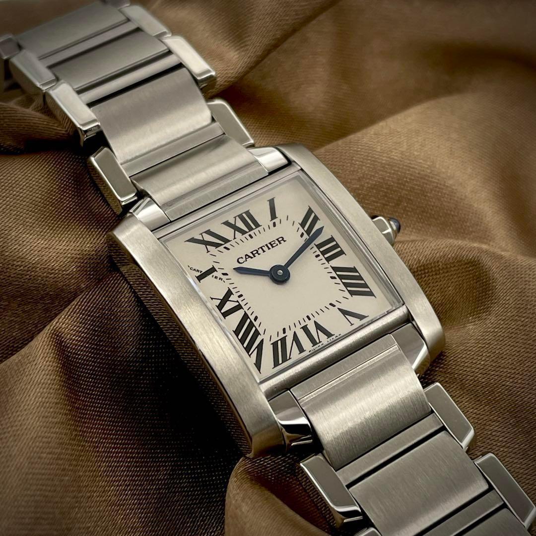 T109 カルティエ タンクフランセーズSM W51008Q3 クォーツ