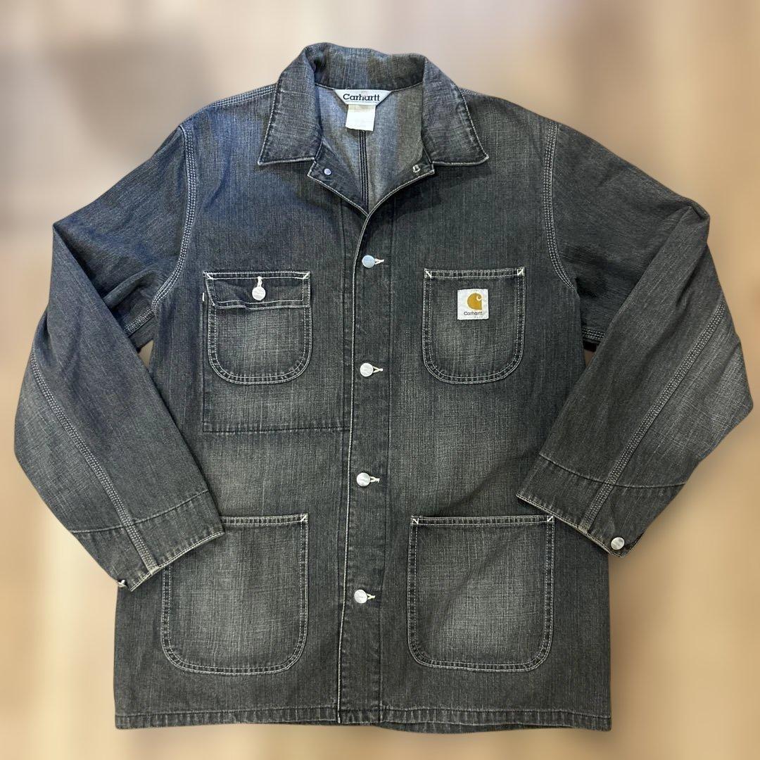 トミー【希少】Carhartt カバーオール ブラックデニム　カバーオール