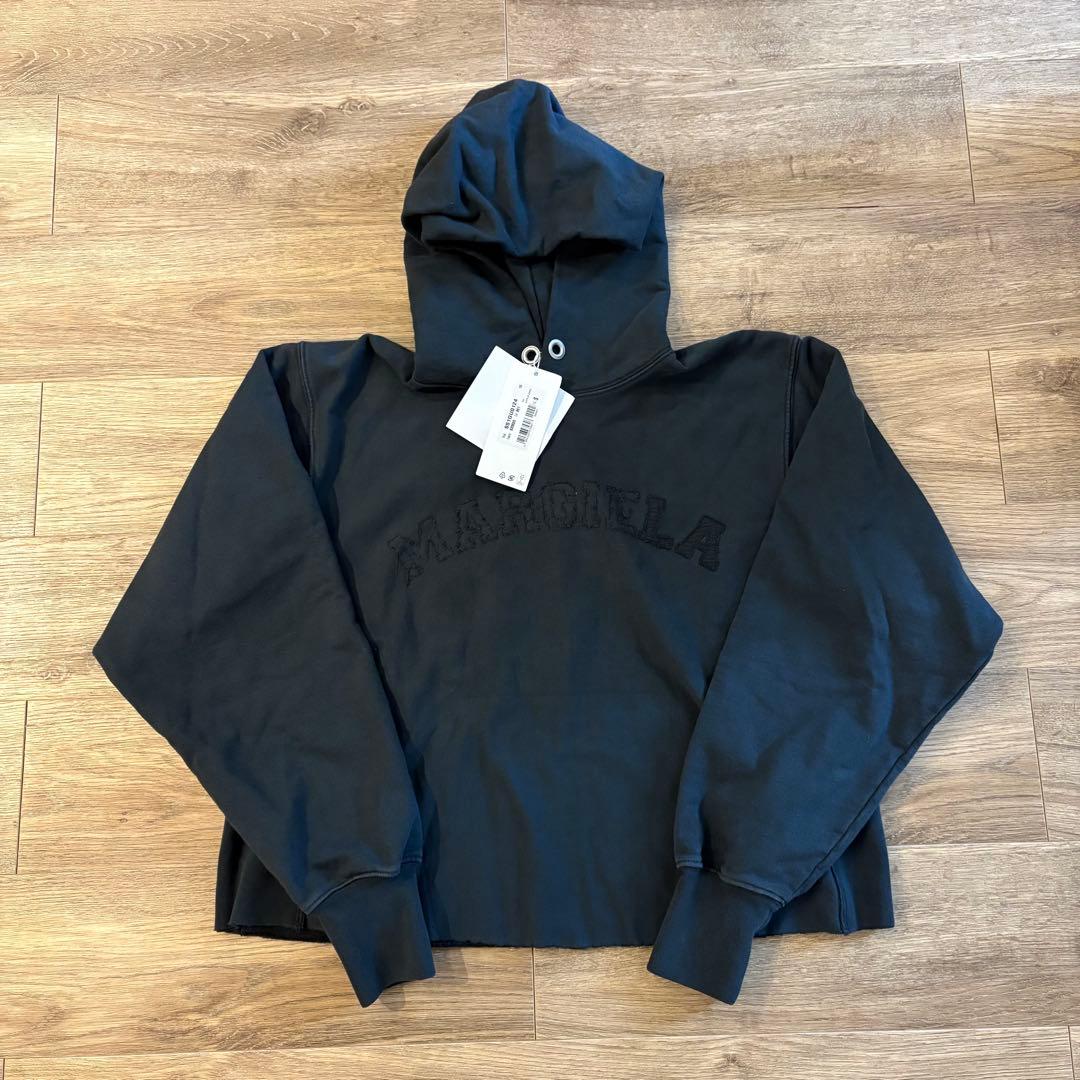 Maison Margiela ロゴパーカー　ブラック　S