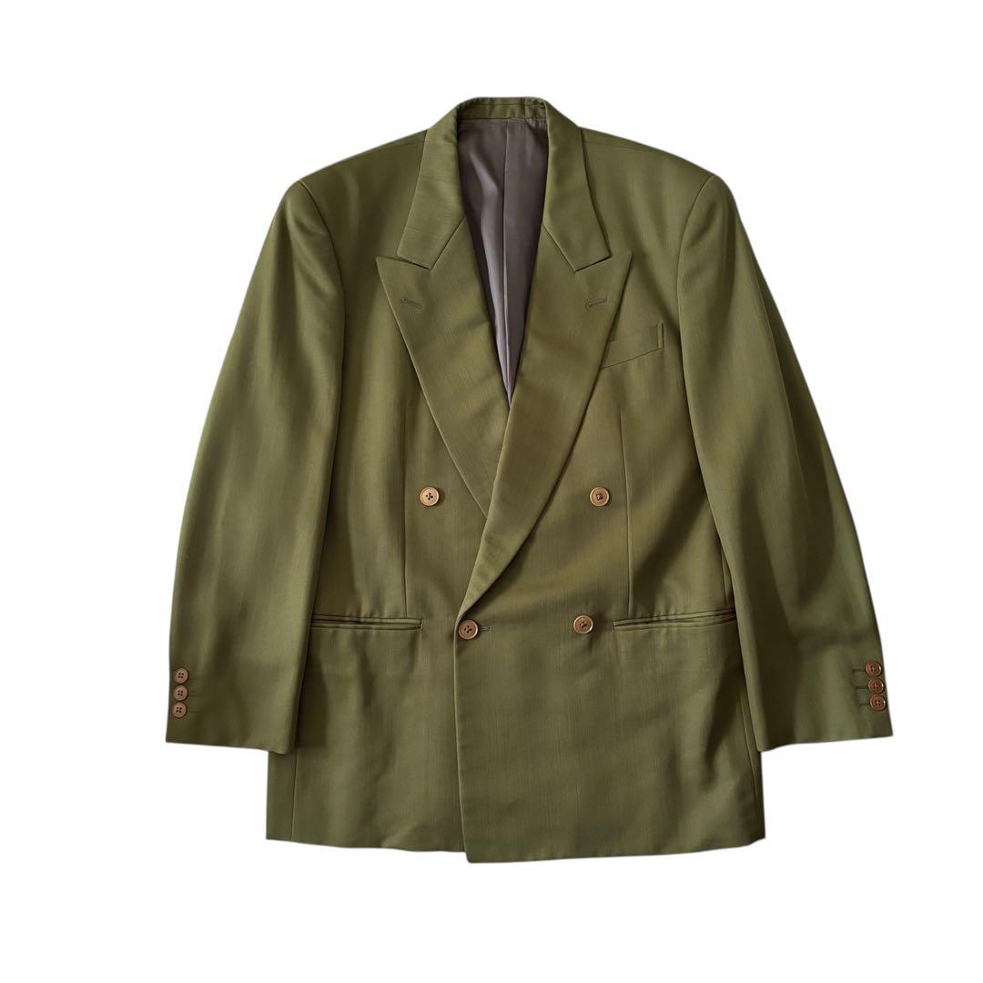 【コーデ売り】 ダブルスーツ バーバリー ネクタイ シャツ ピンズ セット