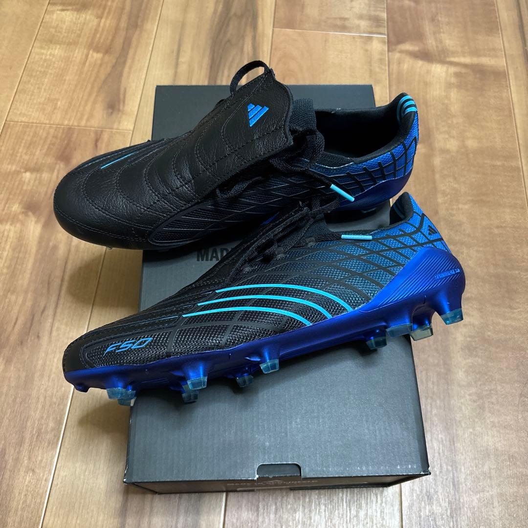 adidas F50 ブラック/ブルー スパイク