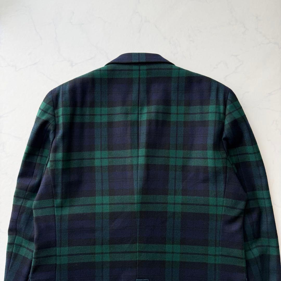 美品【ジェイプレス】 紺×緑 ブラックウォッチ 金ボタン M相当