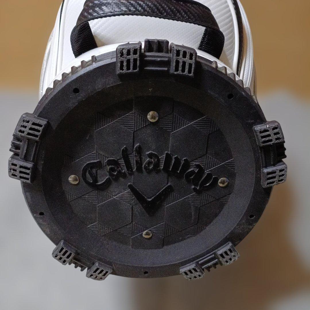 美品Callaway キャディバッグ ホワイト/ブラック/レッド
