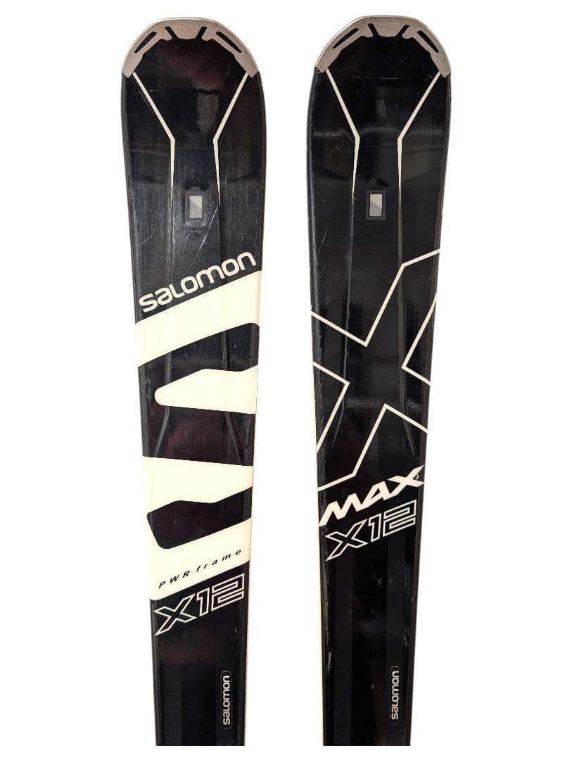 【希少】SALOMON X12 スキー 板 ブラック/ホワイト 2018