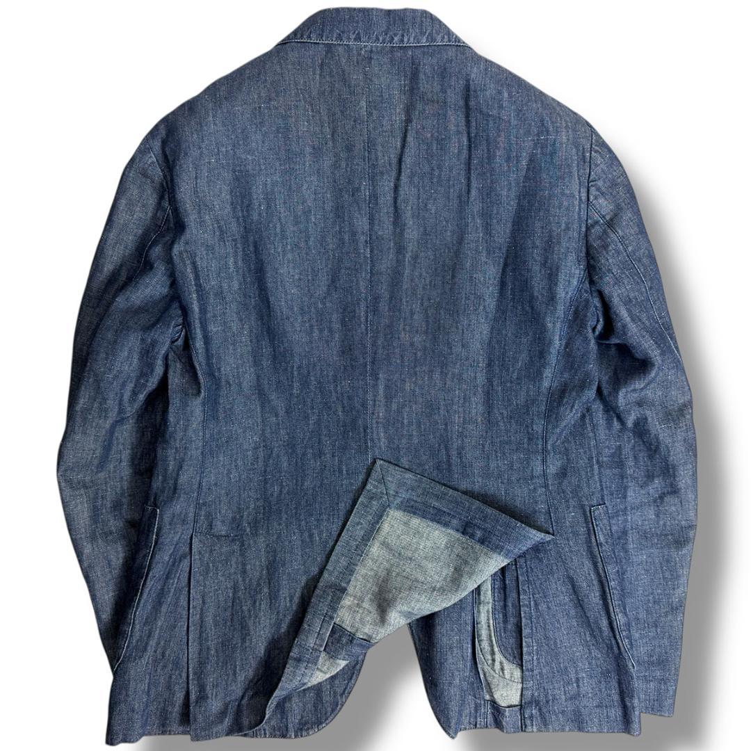 J7232 良品 ラルディーニ コットンリネンデニムセットアップ インディゴ50