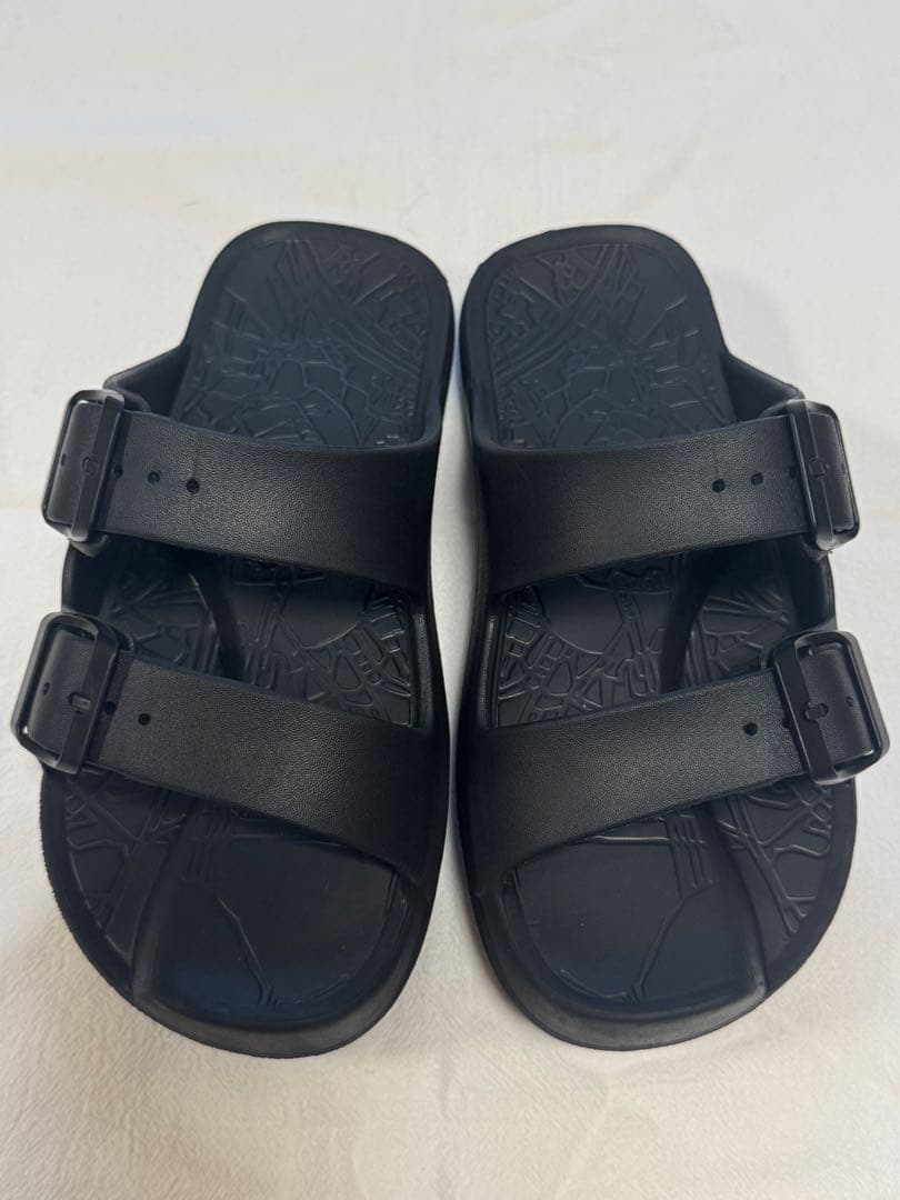 Rakubaki イージーサンダル ラップ S 黒