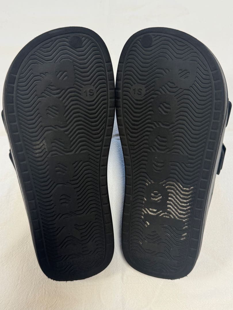 Rakubaki イージーサンダル ラップ S 黒