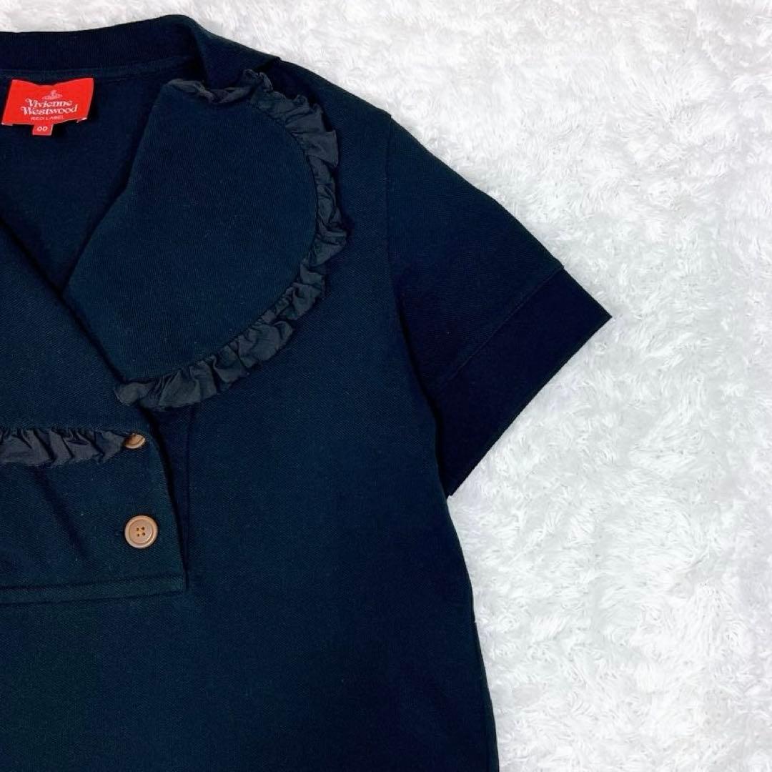 未使用級✨希少✨ヴィヴィアンウエストウッド フリル ラブポロシャツ オーブ刺繍