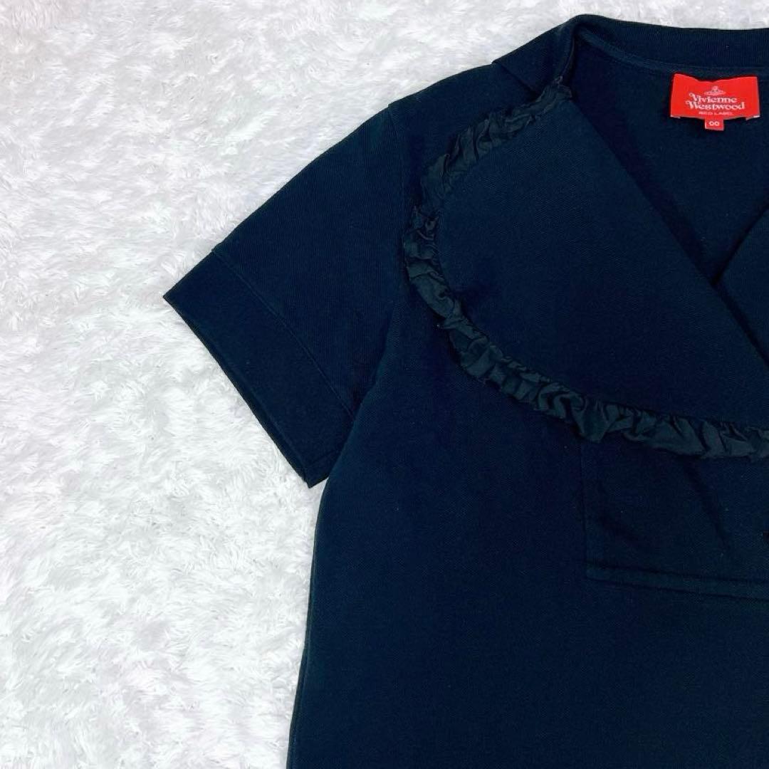 未使用級✨希少✨ヴィヴィアンウエストウッド フリル ラブポロシャツ オーブ刺繍
