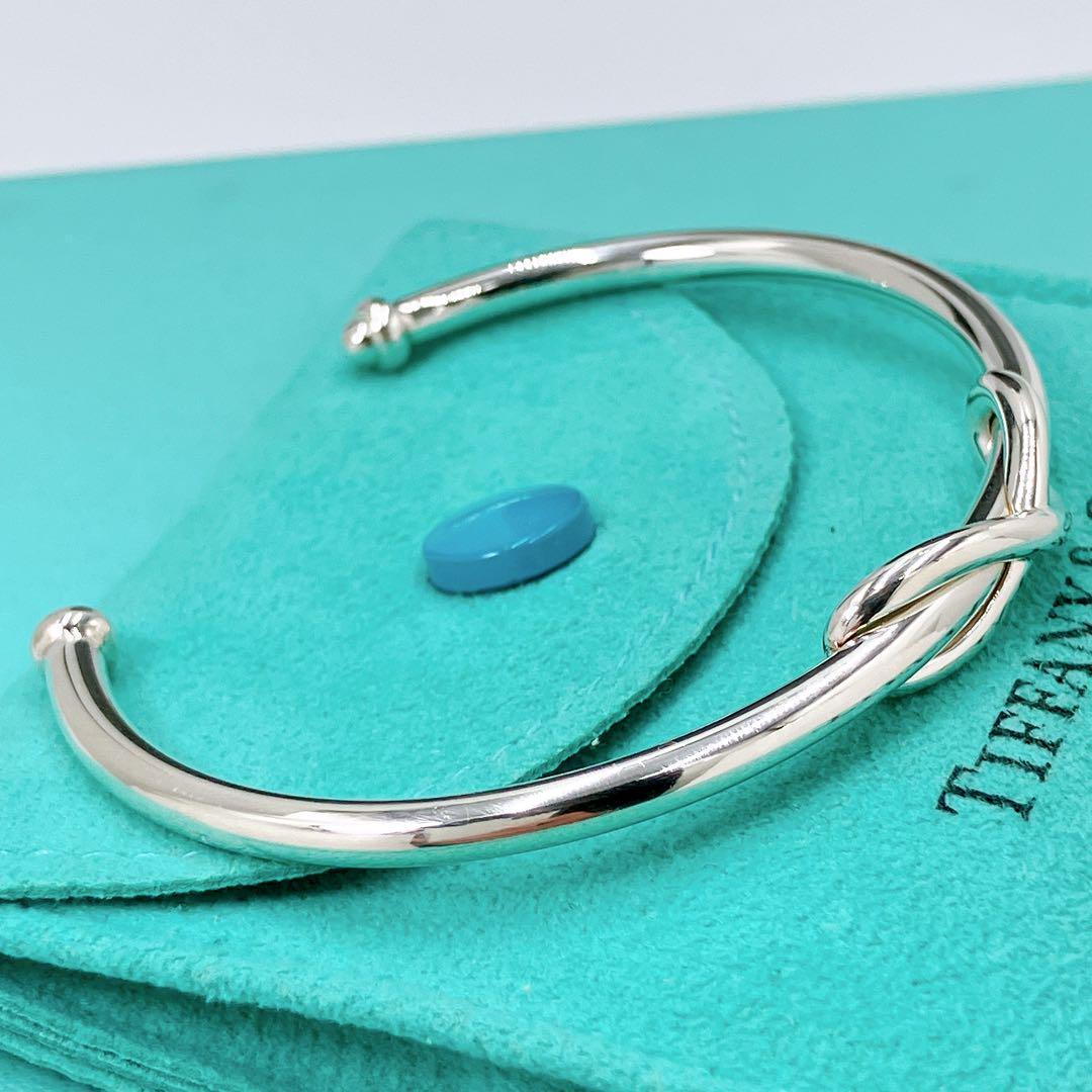 極美品 ティファニー インフィニティ バングル 14cm シルバー925