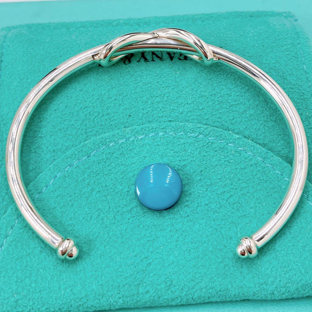 極美品 ティファニー インフィニティ バングル 14cm シルバー925