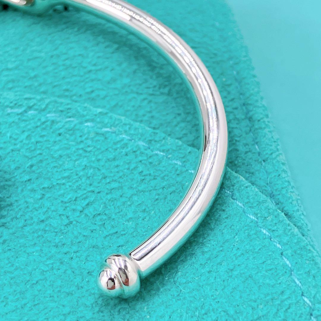 極美品 ティファニー インフィニティ バングル 14cm シルバー925