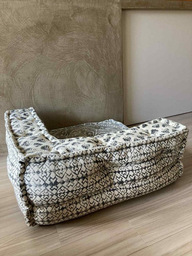 疲*！様 【美品】アデペシュ ブロックマルチソファ コーナー ジオグレー