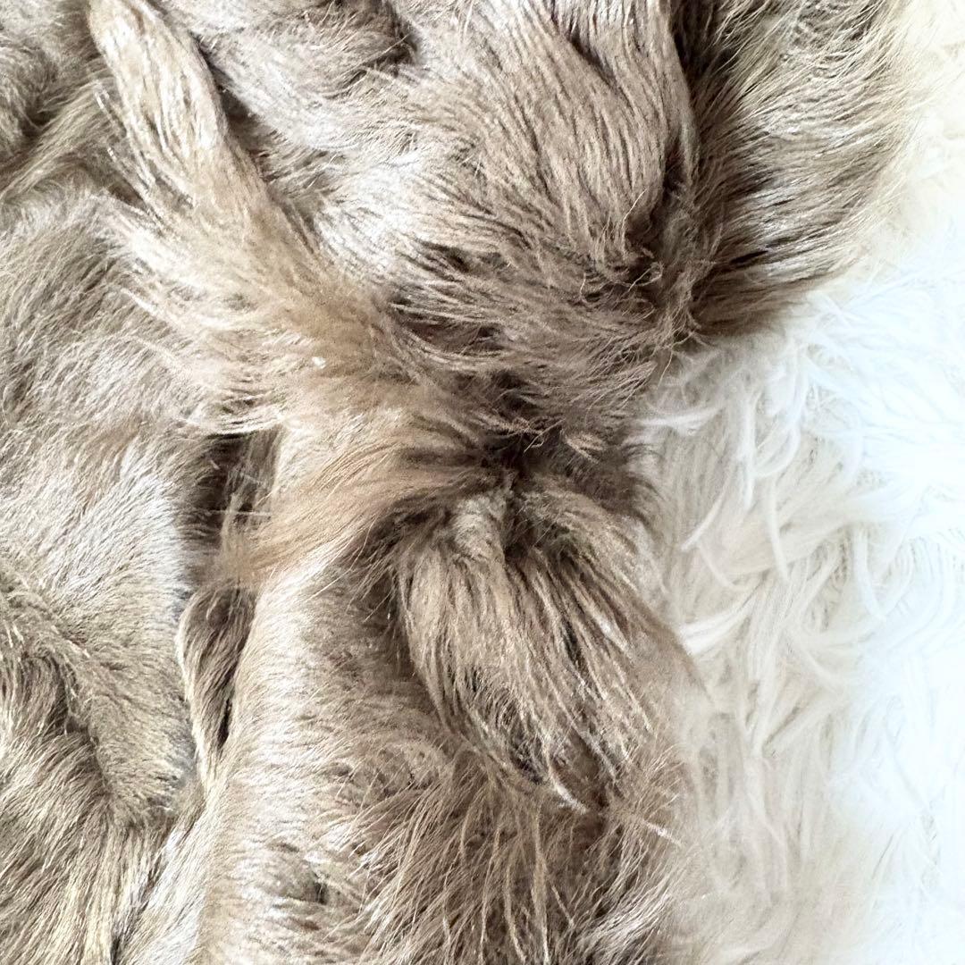 ドゥーズィエムクラス 高級カルガンラムファーコート ブラウン