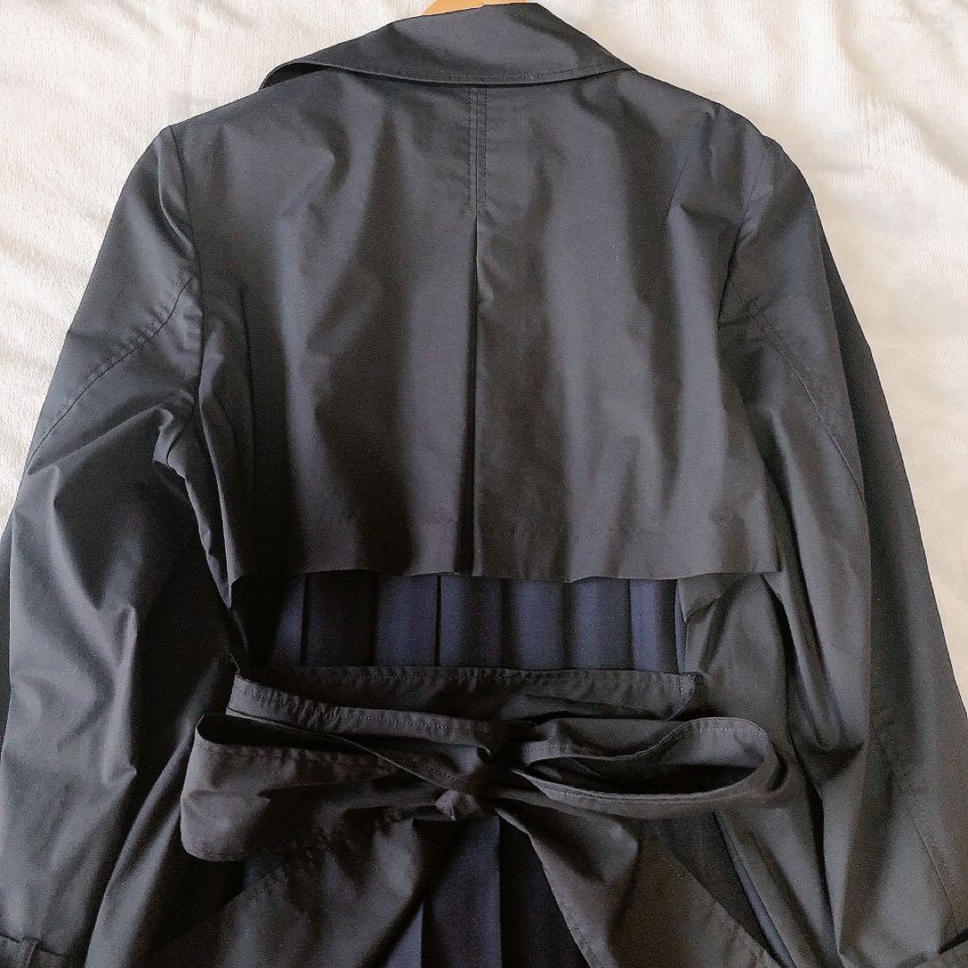 【極美品】ローズティアラ トレンチコート バックプリーツ ネイビー 42