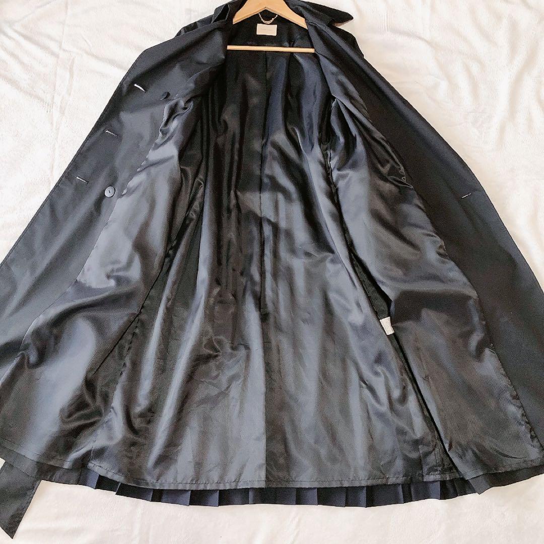 【極美品】ローズティアラ トレンチコート バックプリーツ ネイビー 42