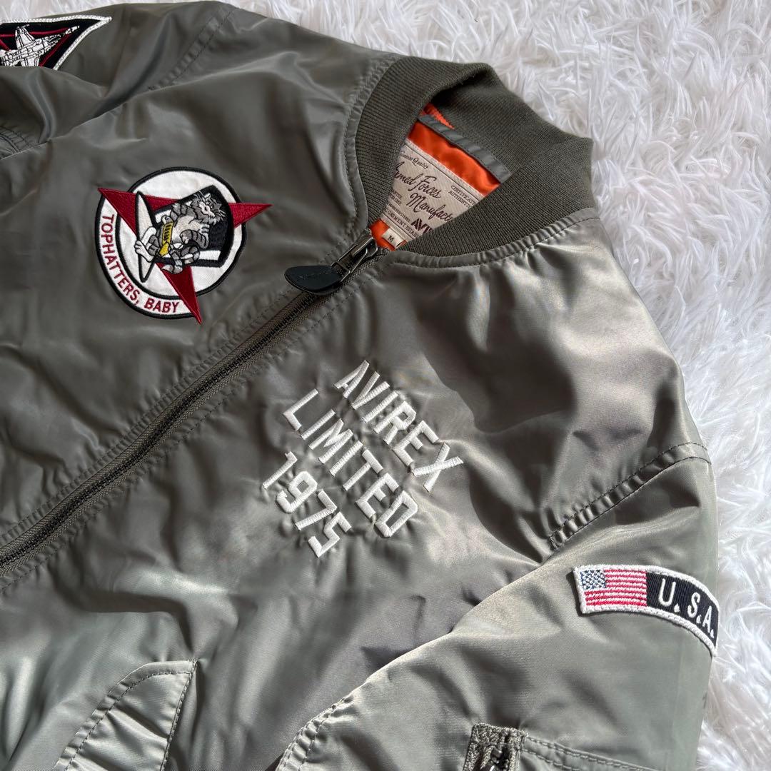 【レア】AVIREX MA-1 フライトジャケット Mサイズ TOMCAT