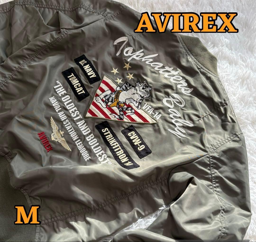 【レア】AVIREX MA-1 フライトジャケット Mサイズ TOMCAT