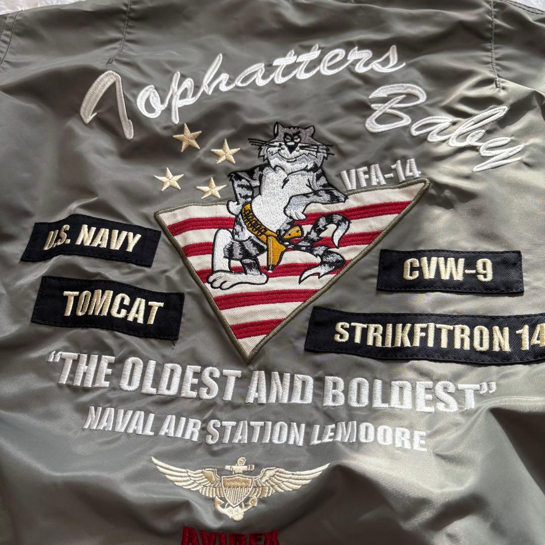 【レア】AVIREX MA-1 フライトジャケット Mサイズ TOMCAT