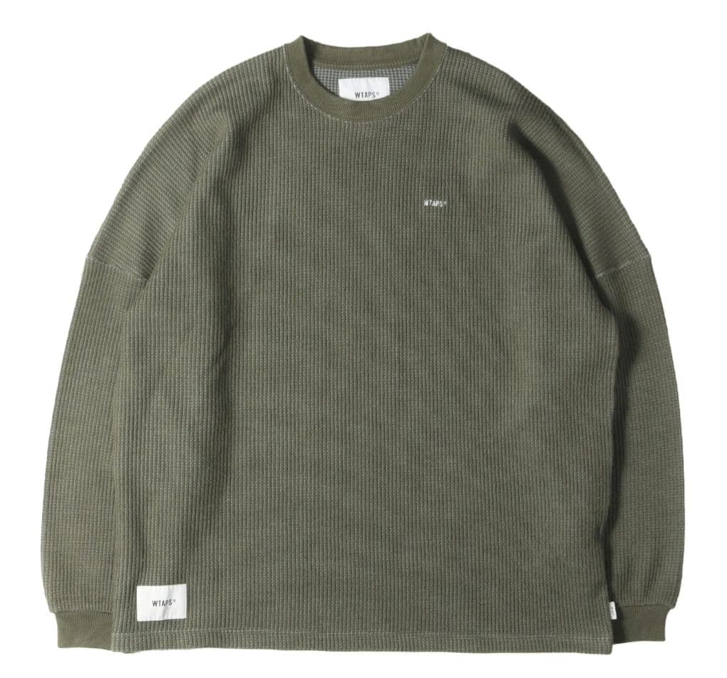 WTAPS 21AW WAFFLE LS PEAC 　212ATDT-CSM30