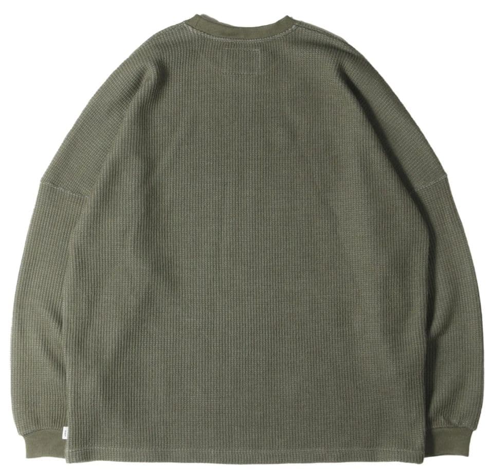 WTAPS 21AW WAFFLE LS PEAC 　212ATDT-CSM30