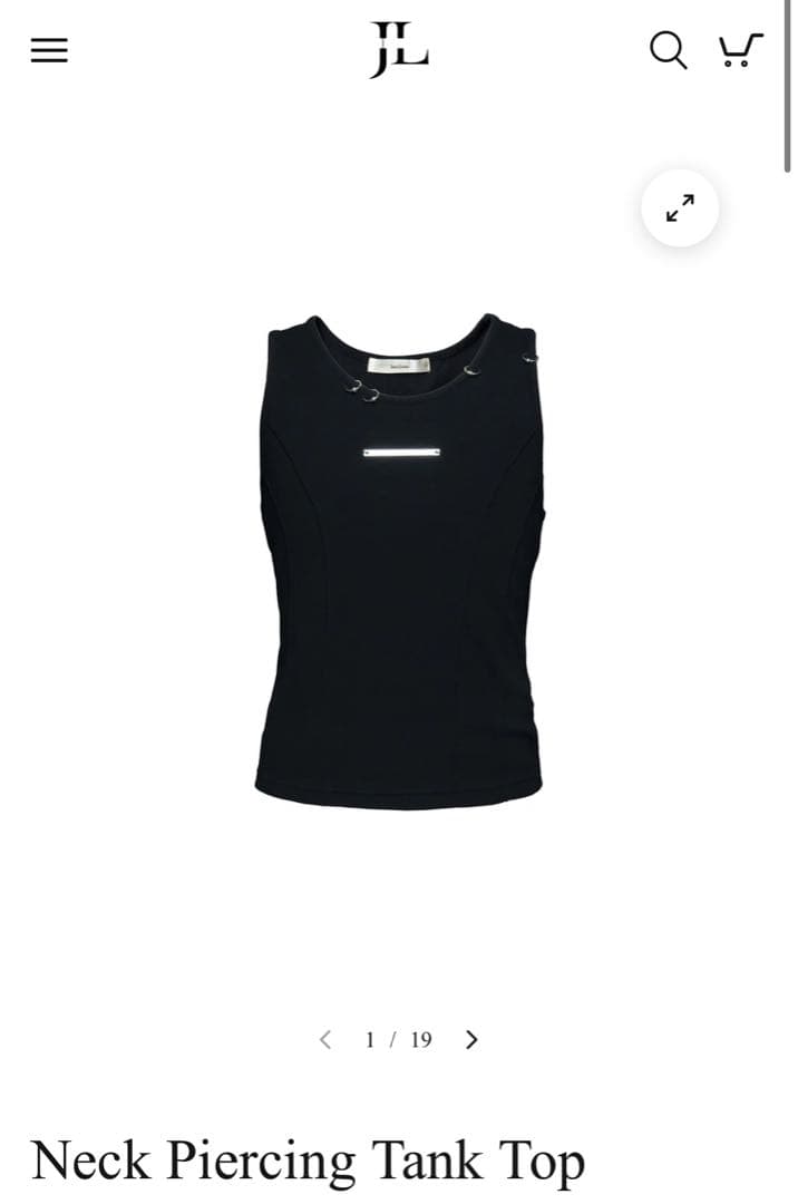 ［完売］jent louis neck piercing tank top