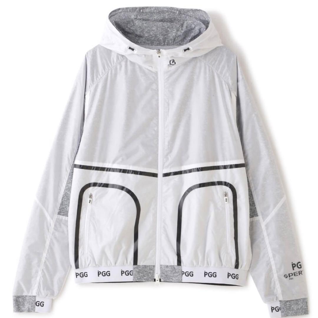 【PGG】PERTEX フーディブルゾン〈杢グレー〉