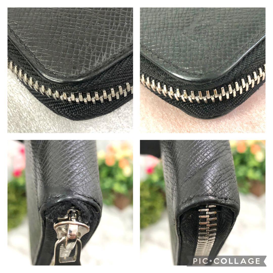 美品✨ルイヴィトン　タイガ　ヴェルティカル　ジッピーウォレット　長財布　ブラック