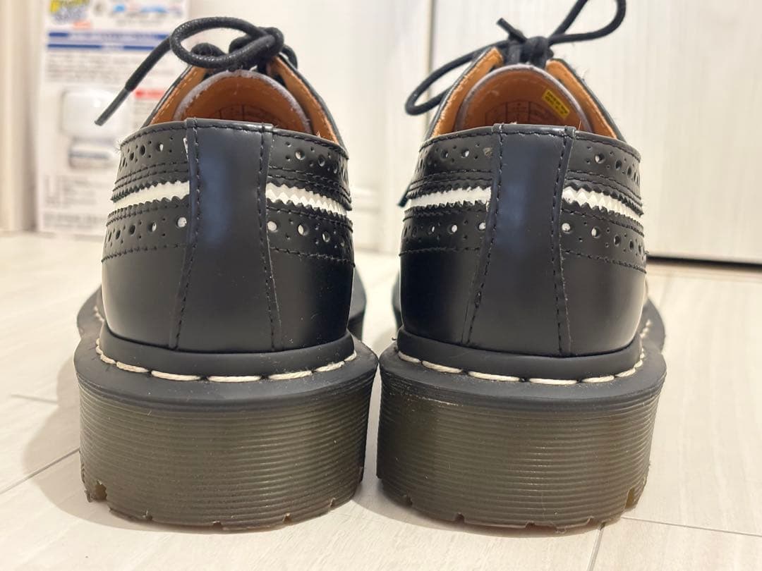 Dr. Martens 黒白ウィングチップシューズUK3 US4