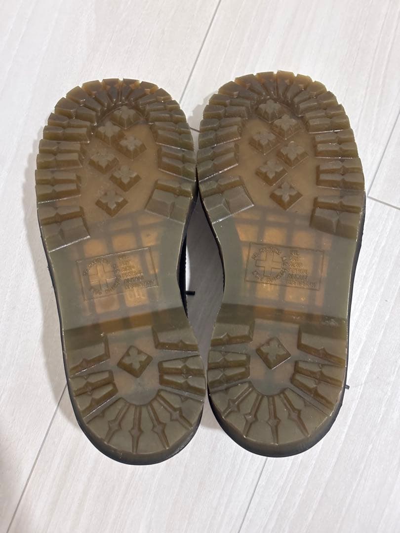 Dr. Martens 黒白ウィングチップシューズUK3 US4