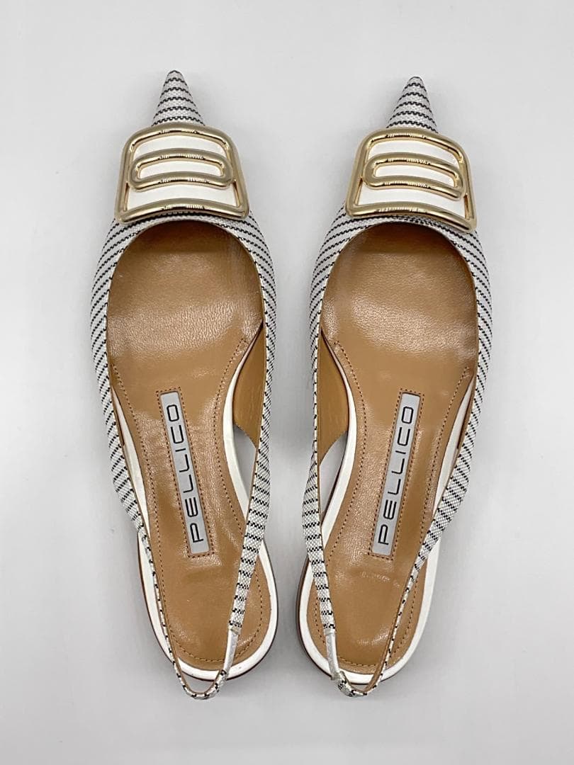 【新品】PELLICO バックフラットシューズ S定価86900円　25