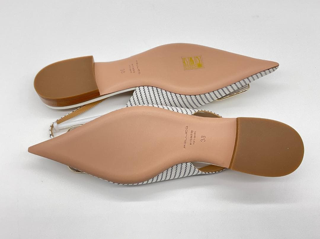 【新品】PELLICO バックフラットシューズ S定価86900円　25