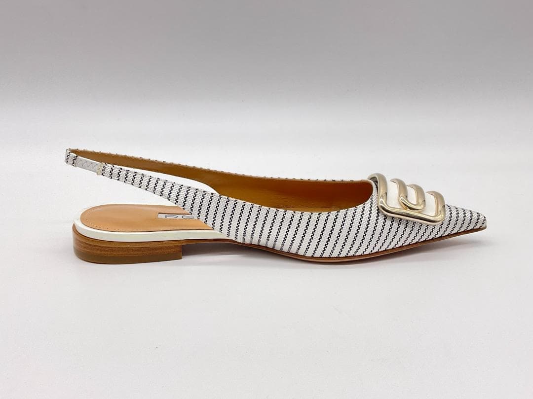 【新品】PELLICO バックフラットシューズ S定価86900円　25