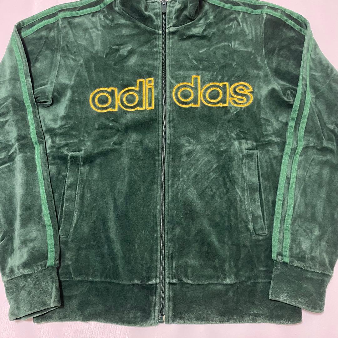 トップス Y2K 00s old adidas velor track jacket