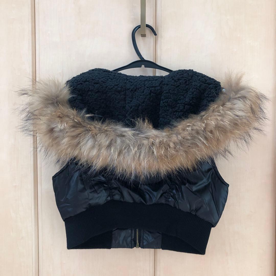 d.i.a ショート丈ベスト　黒