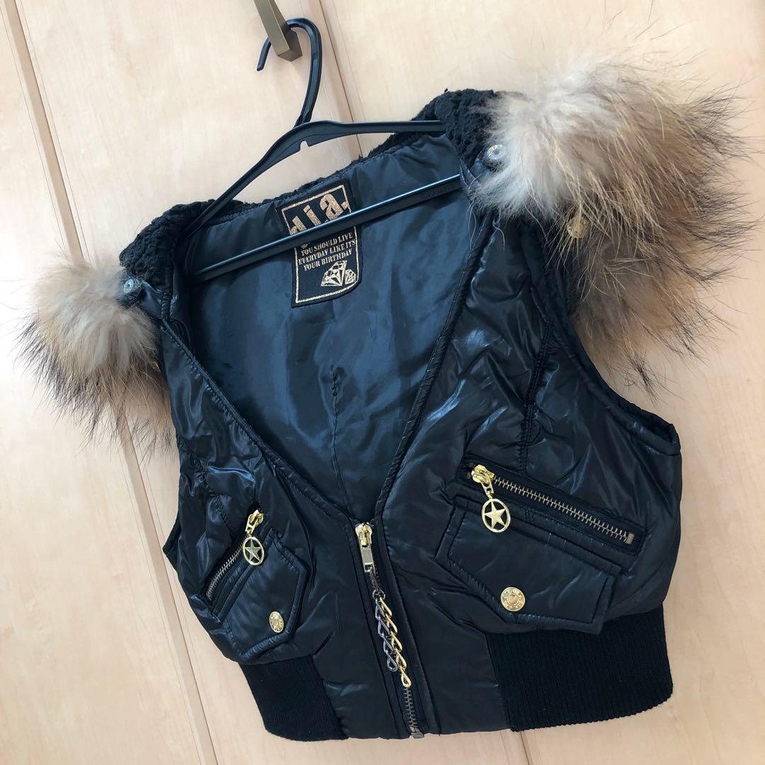 d.i.a ショート丈ベスト　黒